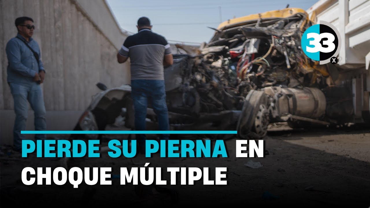 Choque múltiple en bulevar 2000 deja 8 lesionados | Canal 33