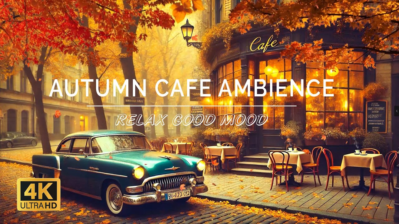 Autumn Cafe Ambience 🍁 Relaxing Bossa Nova & Smooth Jazz for Focus, Study & Chill