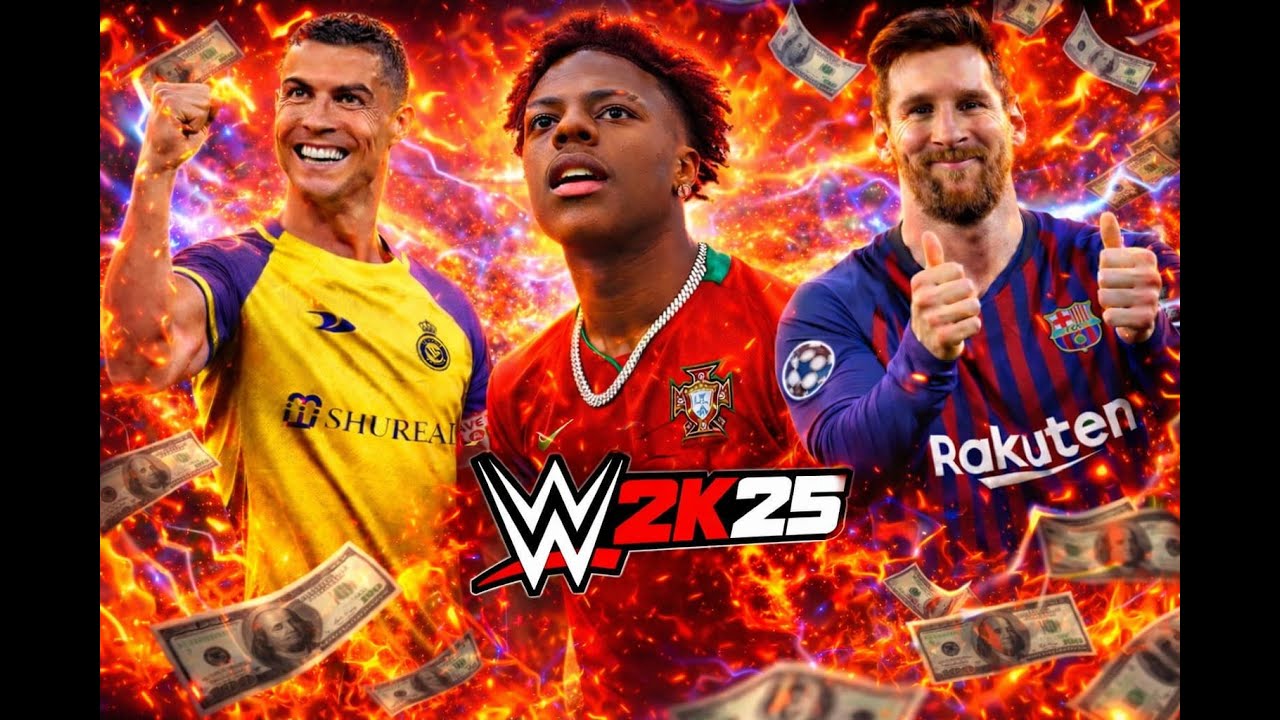 Ronaldo vs Messi | WWE 2k25 Live 🔴 #shorts #shortslive #shortsfeeds #cr7 #messi