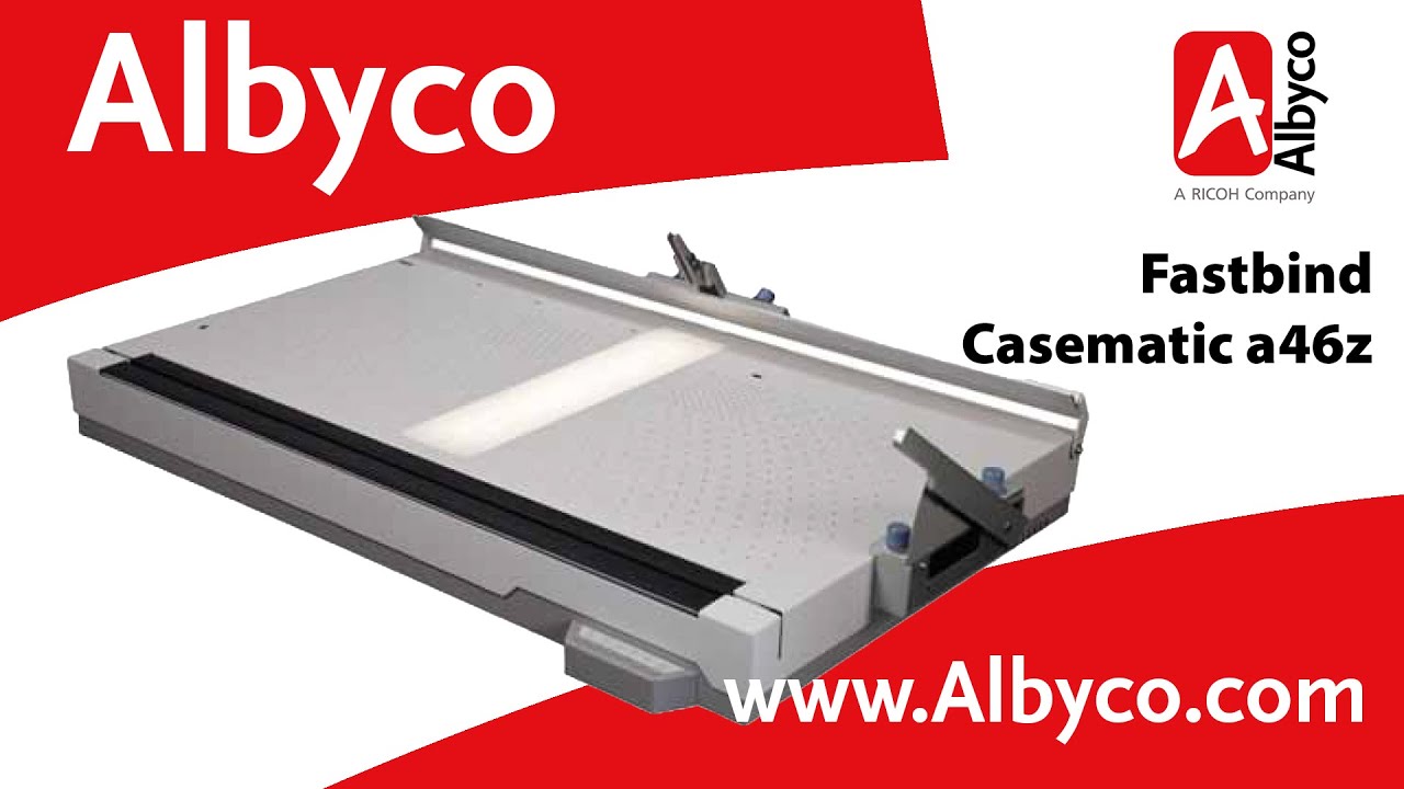 Fastbind Casematic a46z™ fotoboekmontagesysteem, de eerste semi-automatische hardcovermaker.