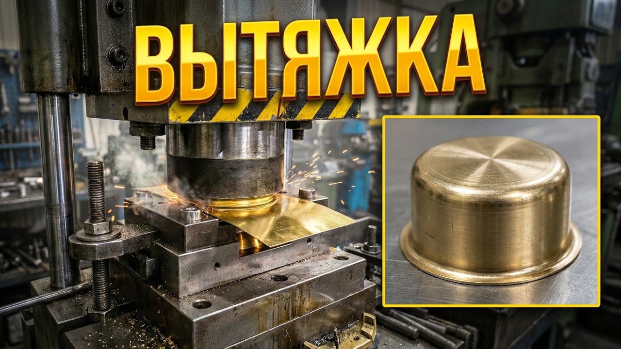 Вытяжка латунного колпачка. Испытание.