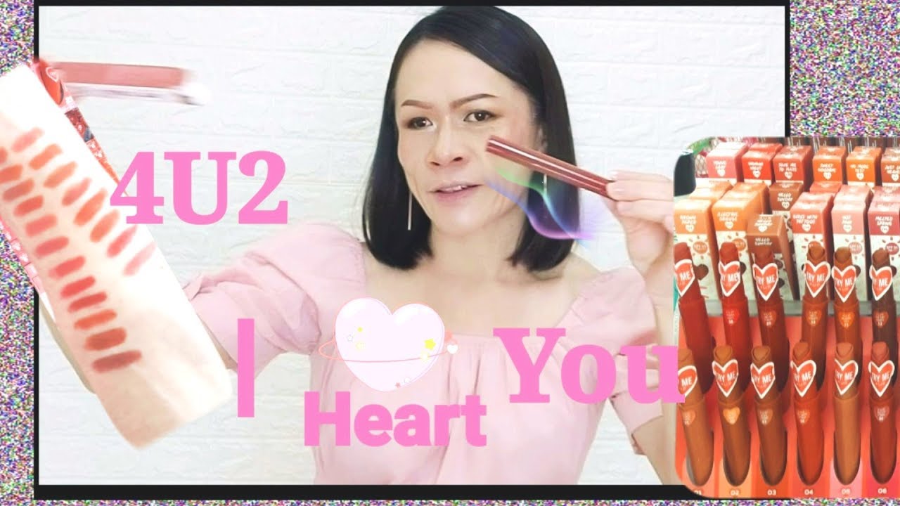 รีวิวลิป 4U2 I Heart You ให้ห้วใจไปเลย! ตัองมีมั้ย!?