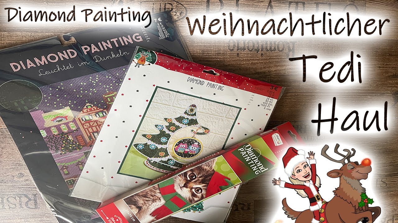 Diamond Painting | Weihnachtlicher Tedi Haul - Christmas is coming