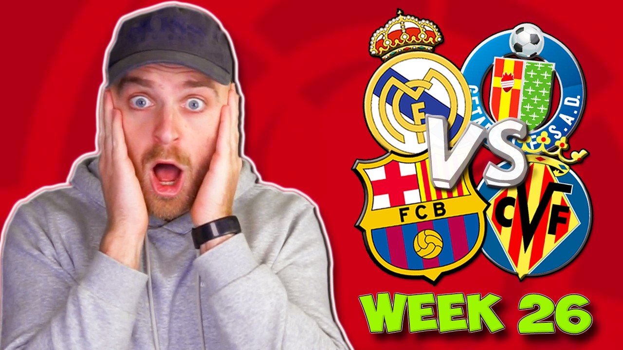 LA LIGA WEEK 26 PREDICTIONS & TIPS | BARCELONA VS VILLARREAL & REAL BETIS VS SEVILLA!