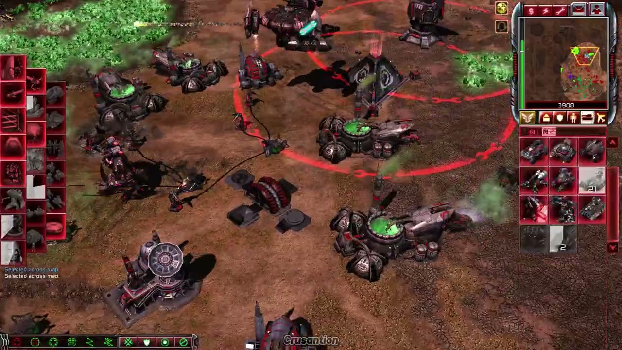 (Multiplayer Duo) CNC 3 KW T.R 0.3.01BT Nod & GDI vs 2 Brutal AIs - Random {2 Nods}