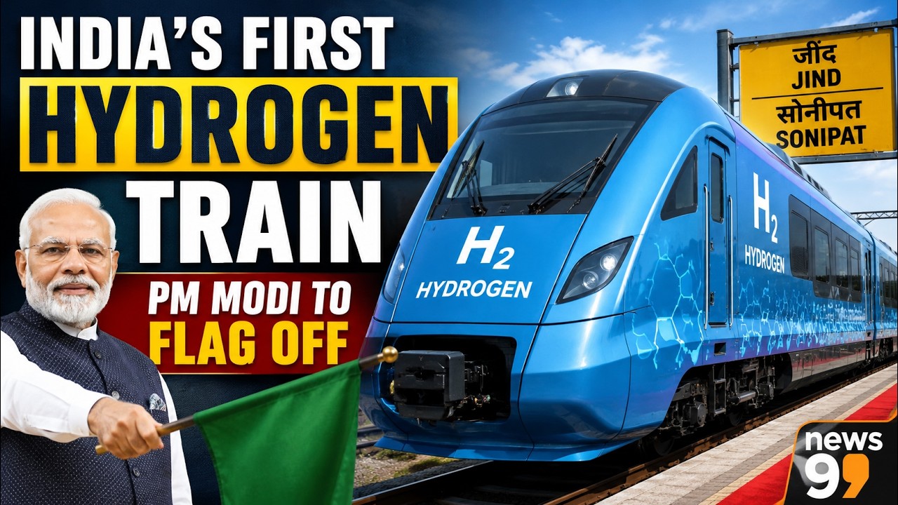 LIVE: India's First Hydrogen Train Reaches Jind Ahead Of PM Modi's Flag-Off | News9