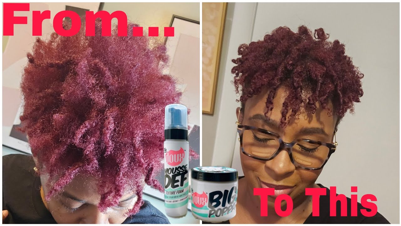 Update Wash & Go using the Doux on my 4C tapered natural hair