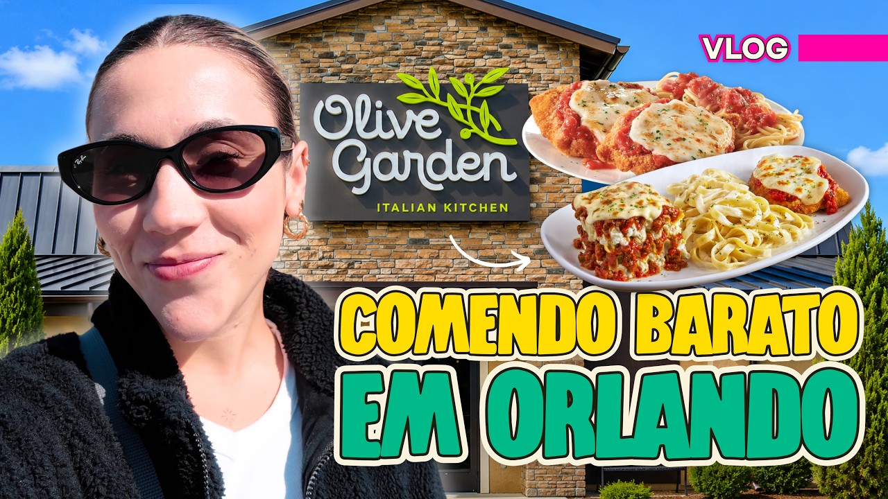 OLIVE GARDEN em ORLANDO: Vale a pena? O restaurante italiano mais famoso dos EUA!