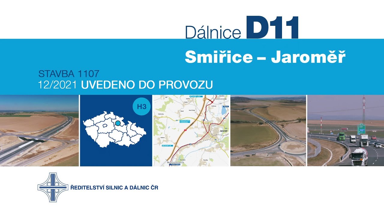 D11 1107 Smiřice-Jaroměř (12/2021 uvedeno do provozu)
