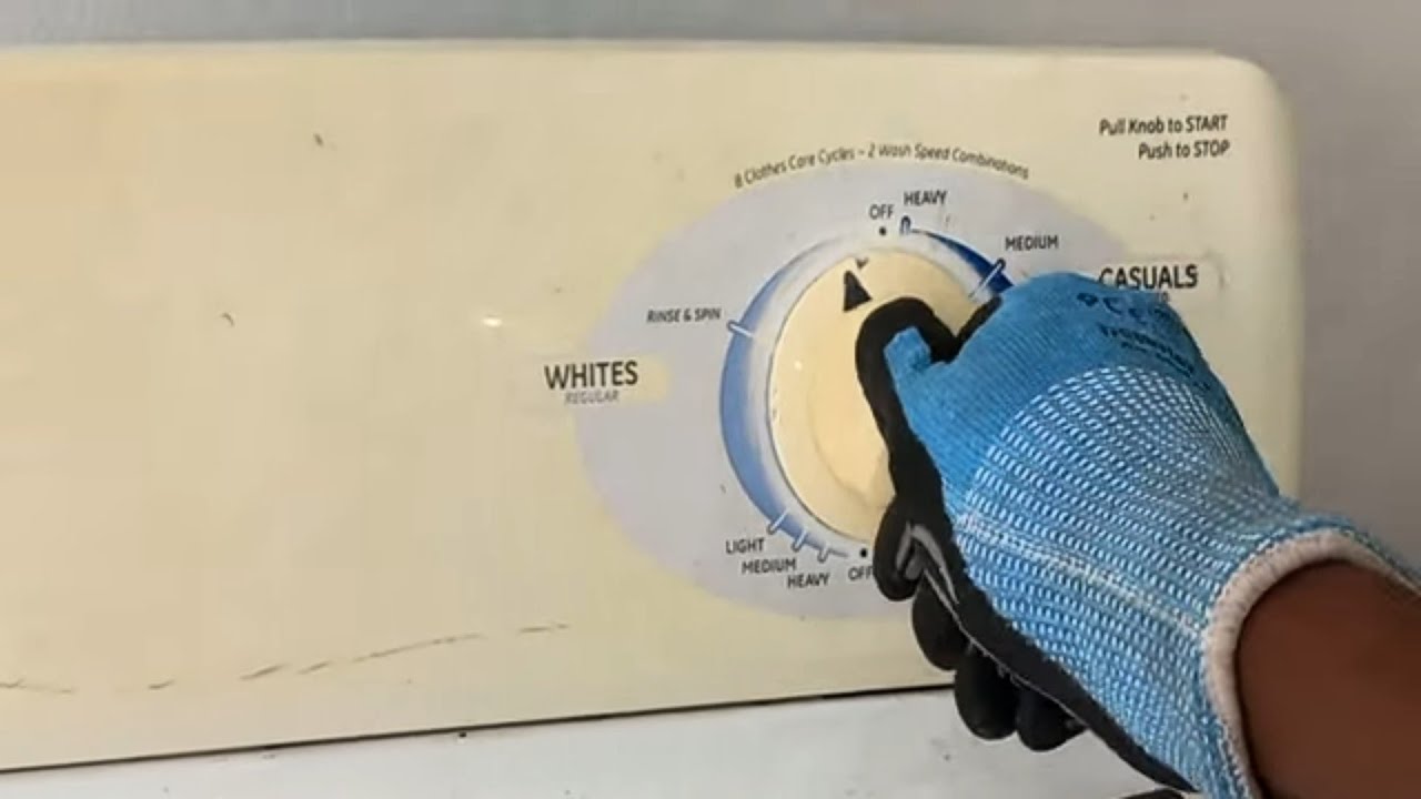 PERILLA O BOTÓN SELECTOR LAVADORA GE MALO ¿ COMO SE REPARA ?