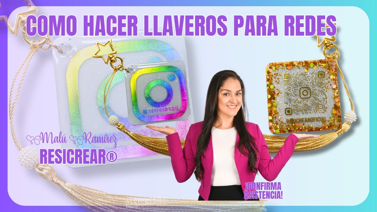 🔴COMO HACER LLAVEROS CON RESINA PARA REDES SOCIALES