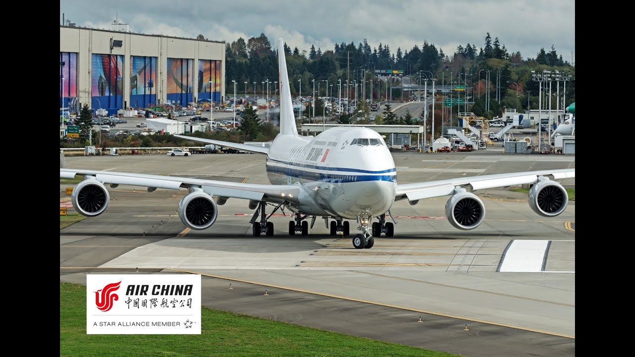 Air China's Second B747-8 Intercontinental (B-2486) First Flight- complete documentary