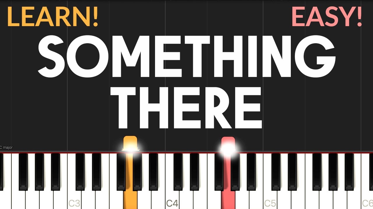 Something There - Beauty And The Beast | EASY Piano Tutorial