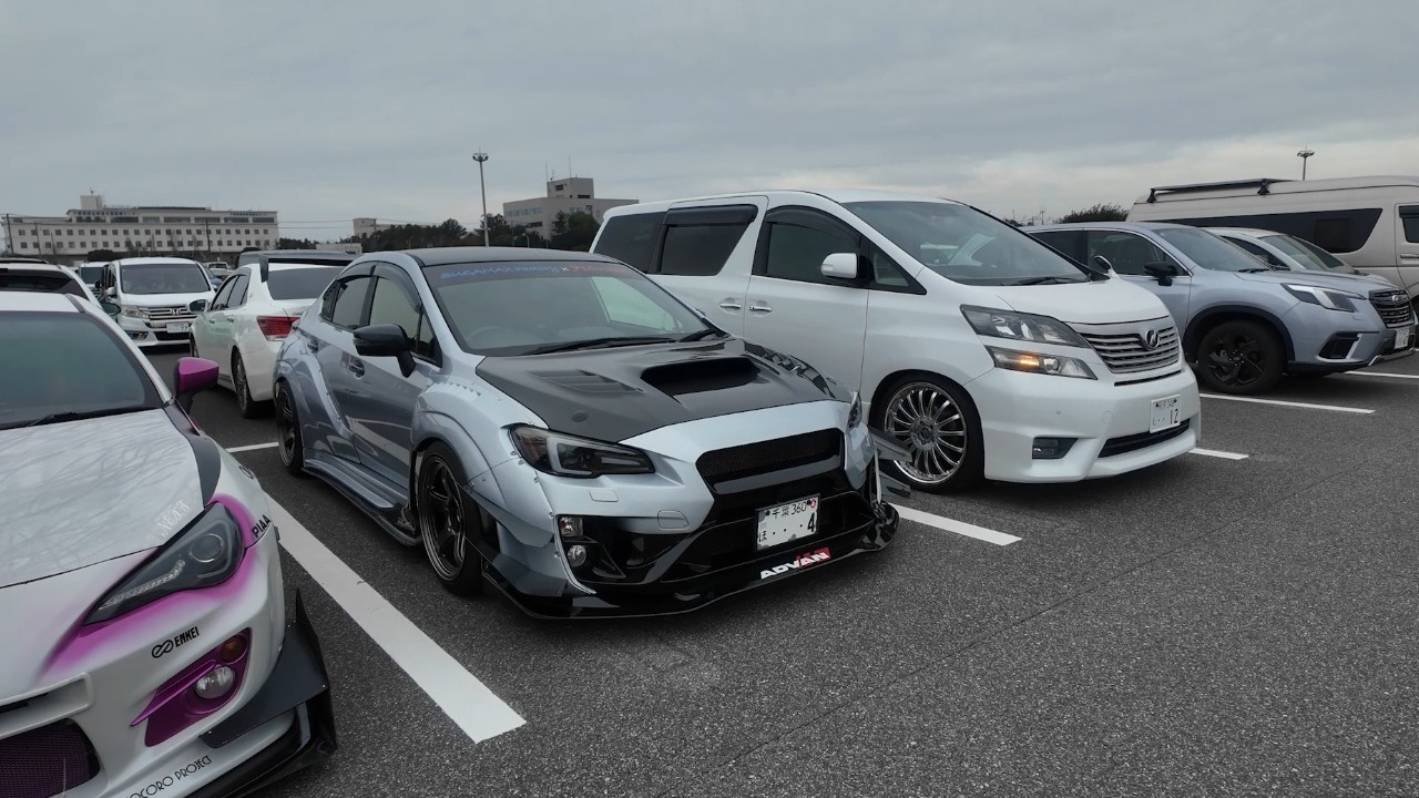 Tokyo Auto Salon parking lot cars!