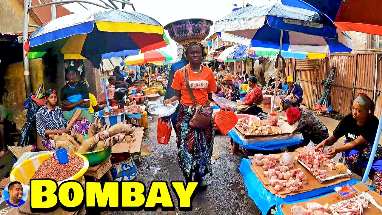 Добро пожаловать на рынок Bombay Street Market 🇸🇱 Видеоблог FREETOWN 2025 — Исследуйте с Triple-A