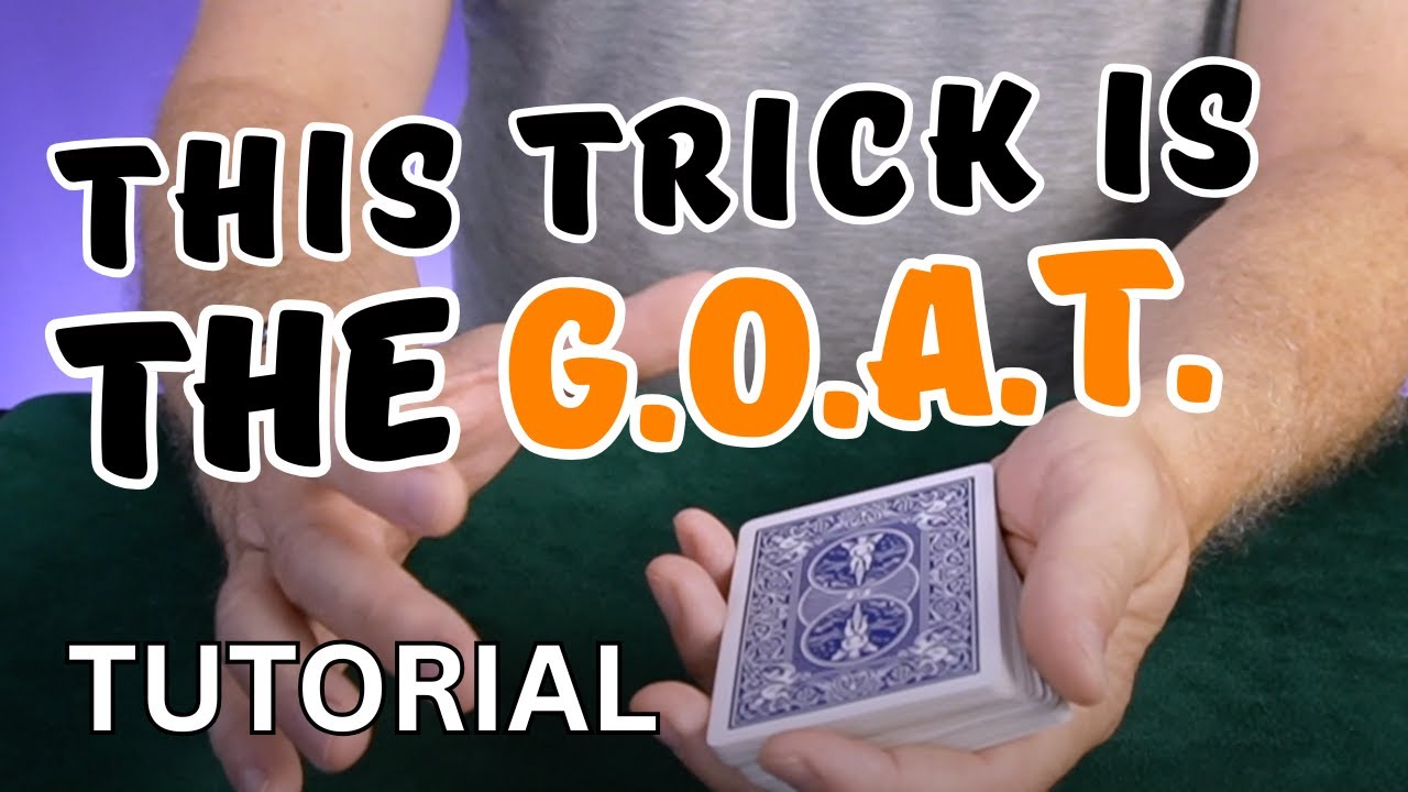 This Trick Is The G.O.A.T. of all Card Tricks.  (Tutorial)