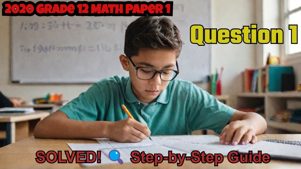 Grade 12 Maths Paper 1 (2020) | Question 1 Step-by-Step Solution 🚀 | Grades 10–12