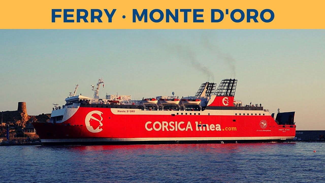 Arrival of ferry MONTE D'ORO, L'Île-Rousse (Corsica Linea)