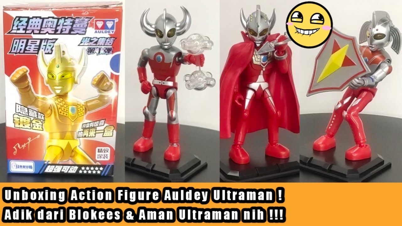 Unboxing Action Figure Auldey Ultraman Lego Ultraman ! Adik dari Blokees Ultraman & Qman Ultraman !