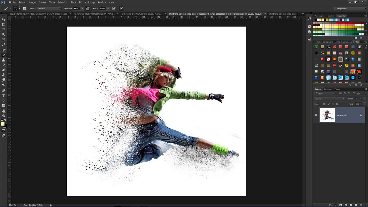Tutoriel Photoshop ...Effet de Désintégration...Bruno Sorce