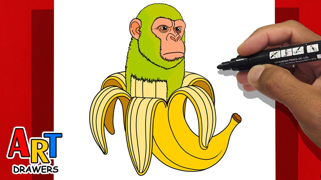 How To Draw CHIMPANZINI BANANINI🍌- BRAINROT | Step By Step