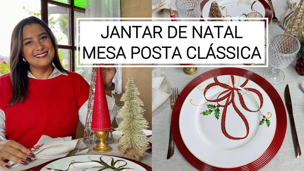 MESA POSTA NATAL 2024 CENTRO DE MESA COM PINHEIRO NATALINOS #mesadenatal #mesapostanatalina