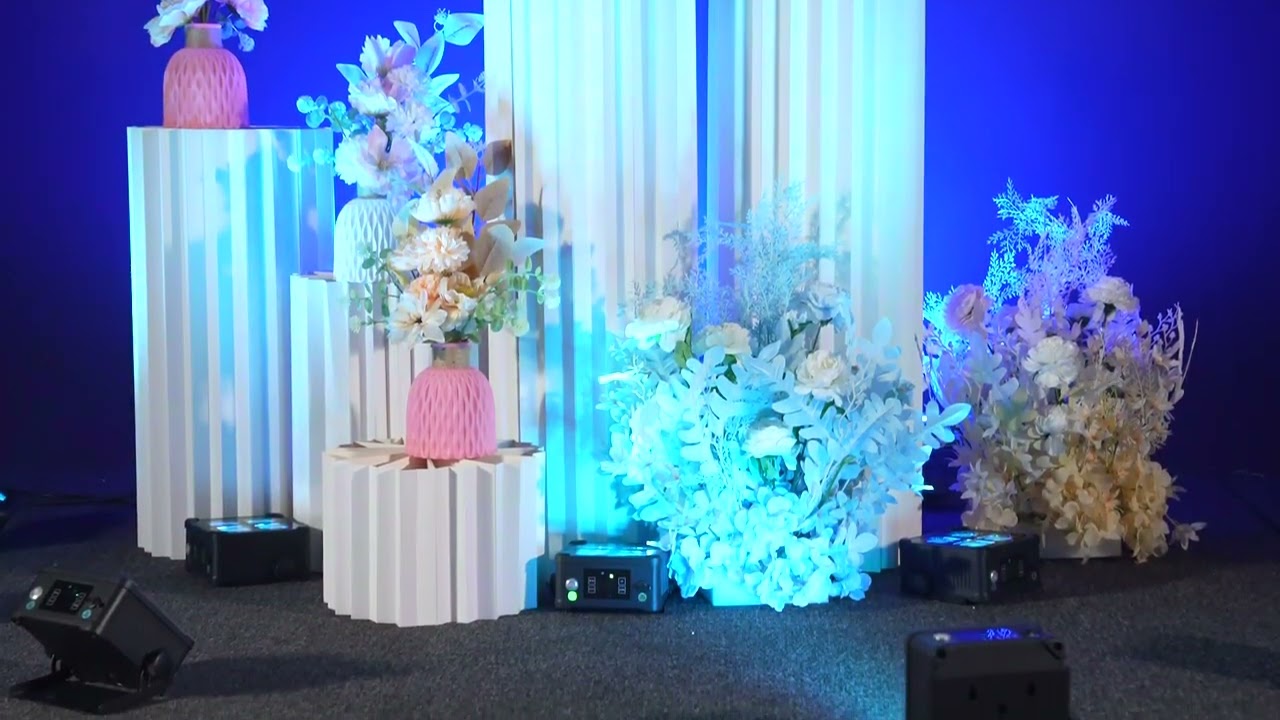 Ultimate Wireless Uplights for Weddings, Churches & DJs! | 4x Mini Waterproof Battery Lights