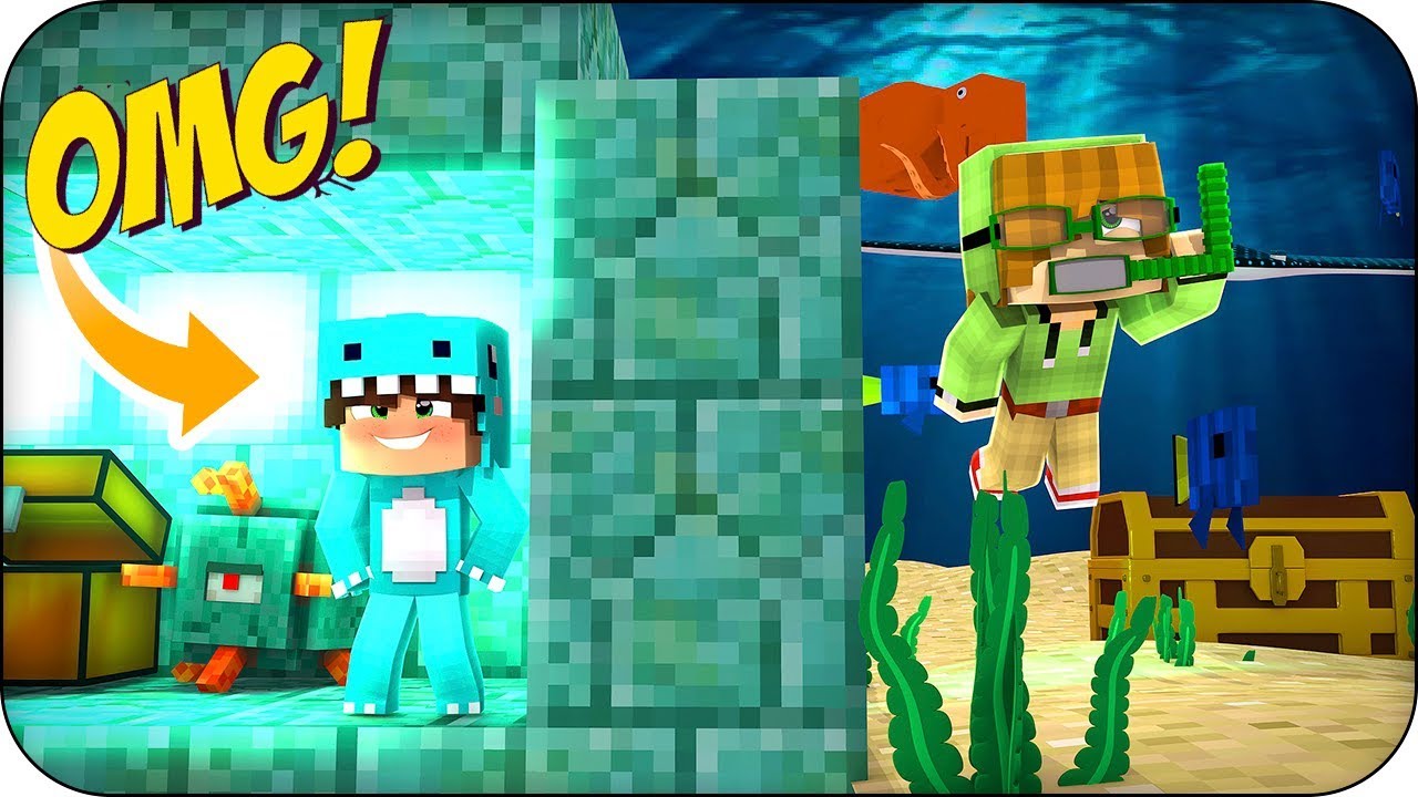 EL MEJOR ESCONDITE BAJO EL MAR EN MINECRAFT 😏 BEBE MILO y VITA ROLEPLAY JUEGO EL ESCONDITE