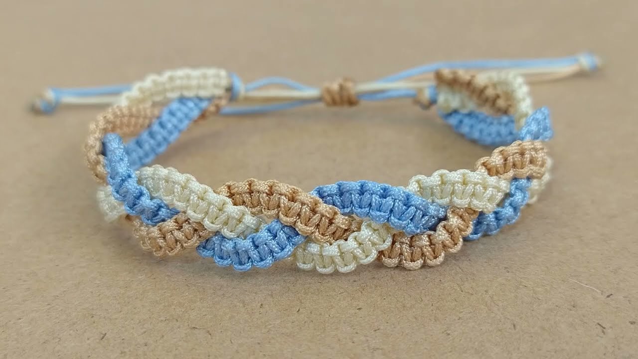 TUTORIAL PULSERA TRENZADA MACRAMÉ 