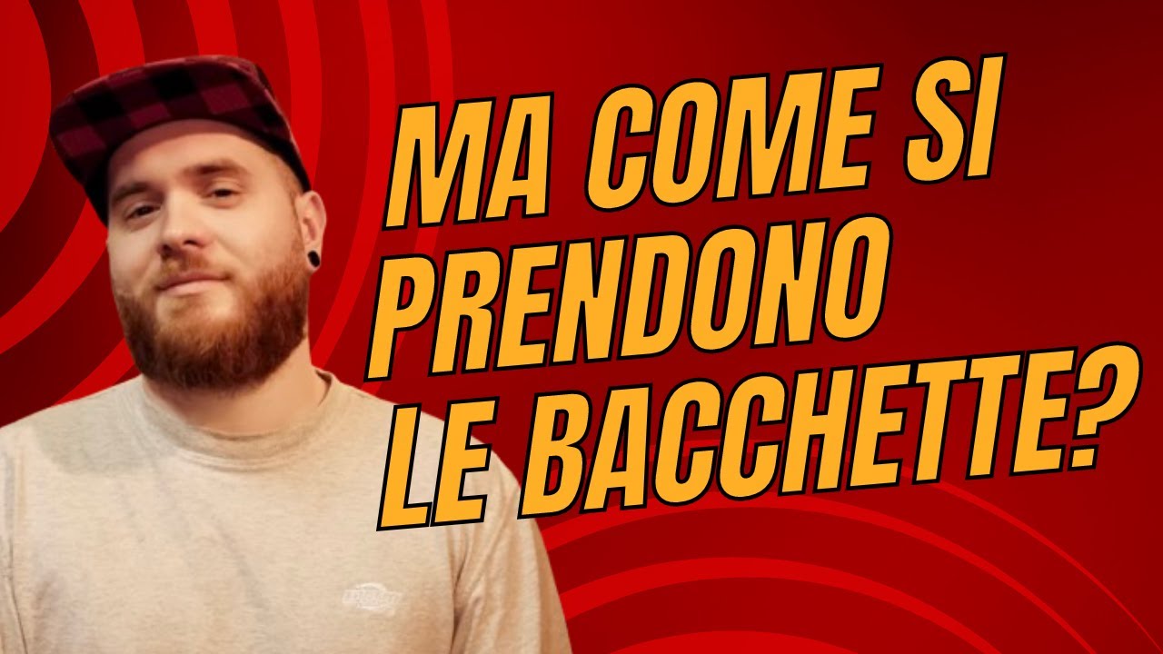 Come prendere le bacchette per suonare la batteria, lezione sul grip