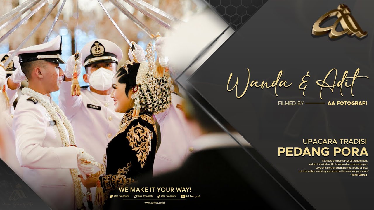 AA FOTO | Upacara Tradisi Pedang Pora TNI AL | Wanda & Adit