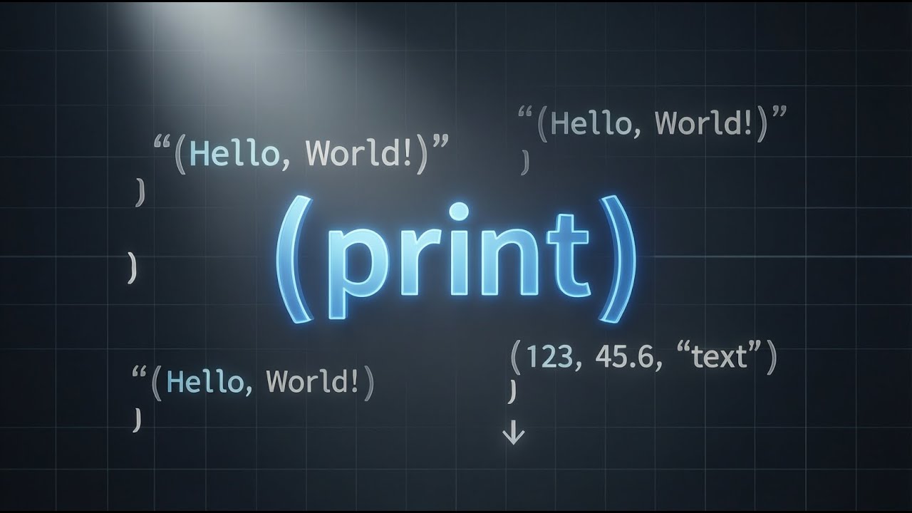 Python Tutorial From Zero to Hero - Part 4 : Python  print() Function | Explained for beginners