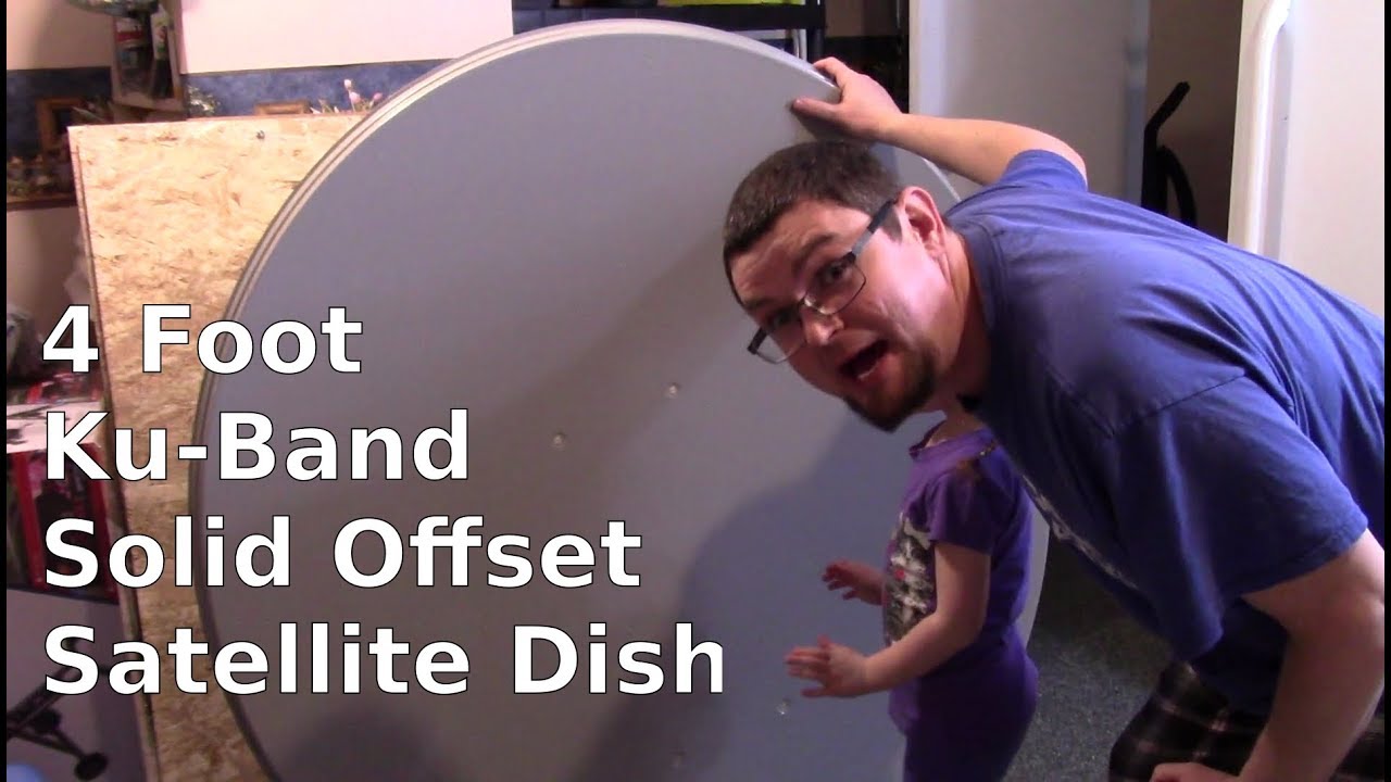 120cm (4ft) Ku-Band Solid Offset Satellite Dish Starter Kit Unboxing