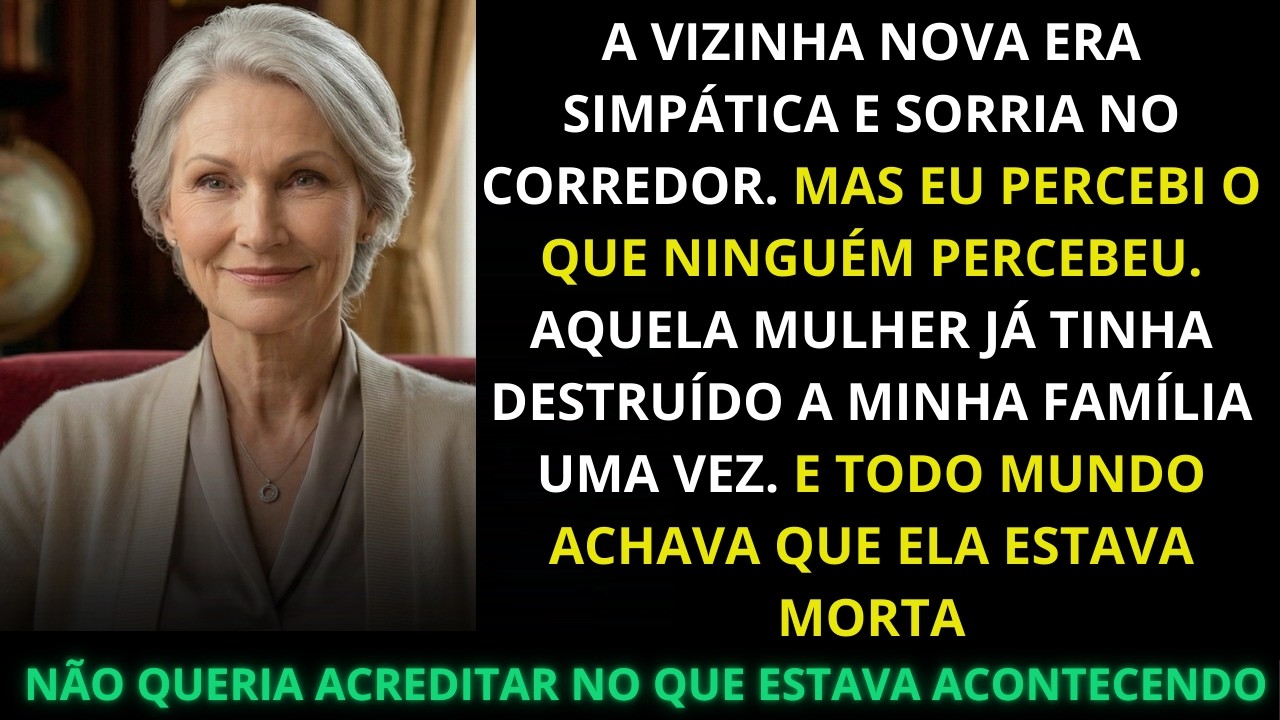 Minha vizinha nova sorria todo dia no corredor. Mas eu já tinha enterrado essa mulher há 15 anos