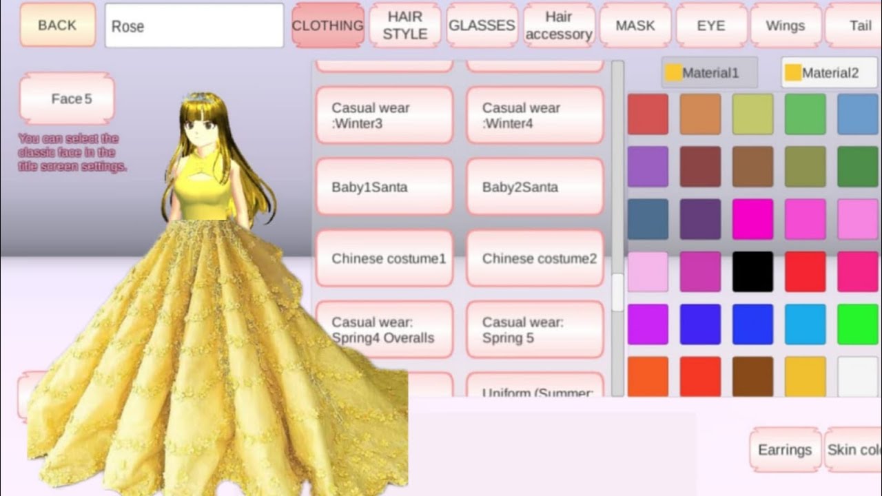 MiO Aida New princess Ball Gown yellow 💛✨🎀(EasyTutorial)