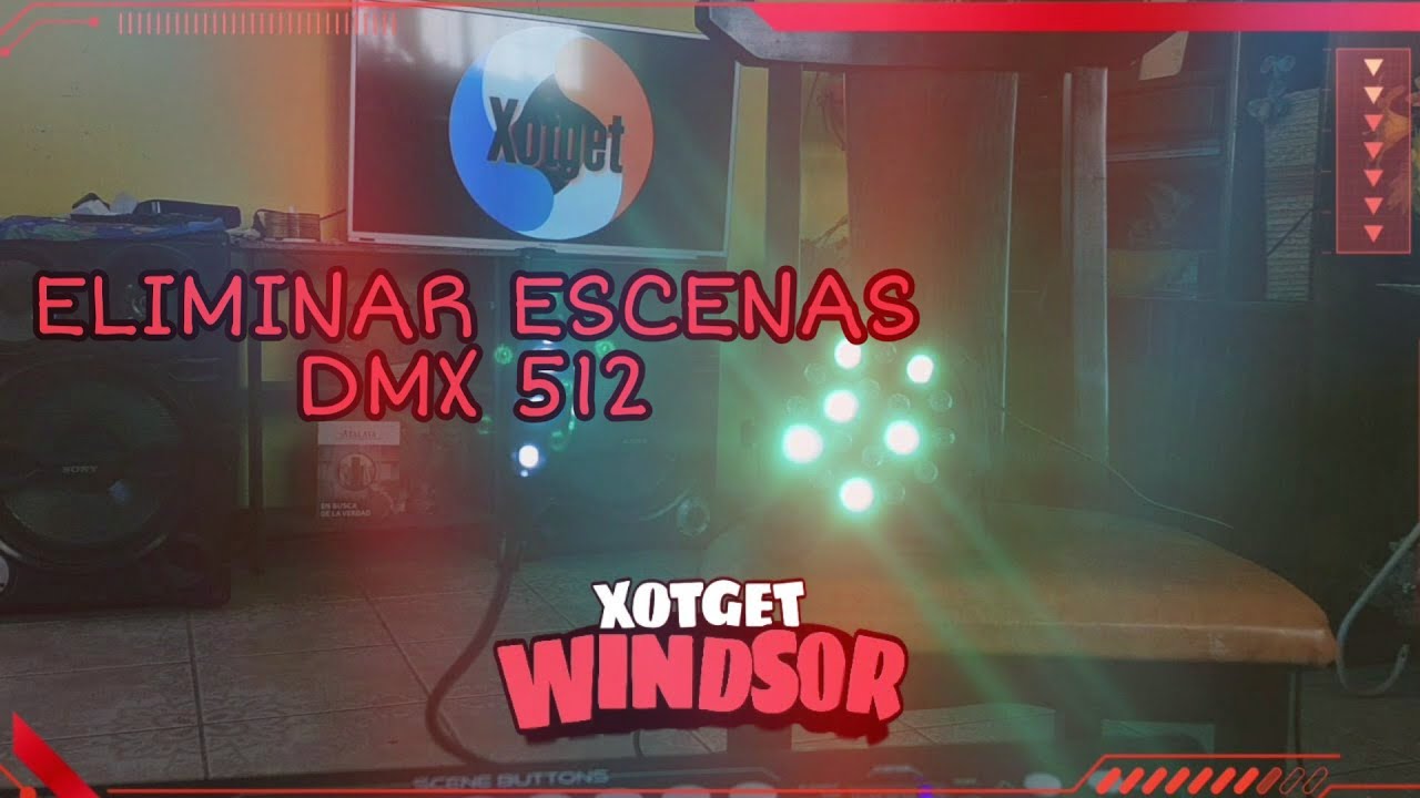 Como borrar escenas en una DMX 512