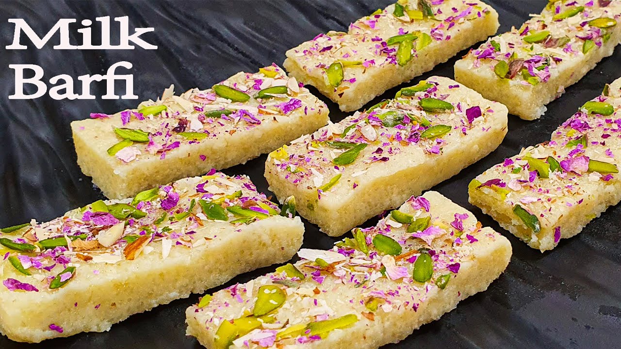 दूध से बनाये आसान बर्फी रेसिपी Milk Barfi Recipe Easy Milk Burfi Indian Sweet