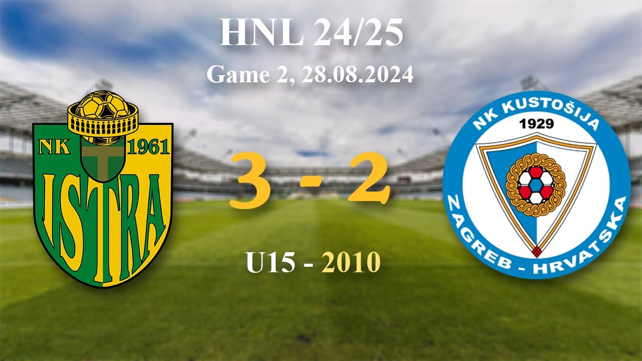 2. 2010 U15  Istra 3-2 Kustošija, HNL 24/25, 28.08.2024 #croatiafootball #hnl