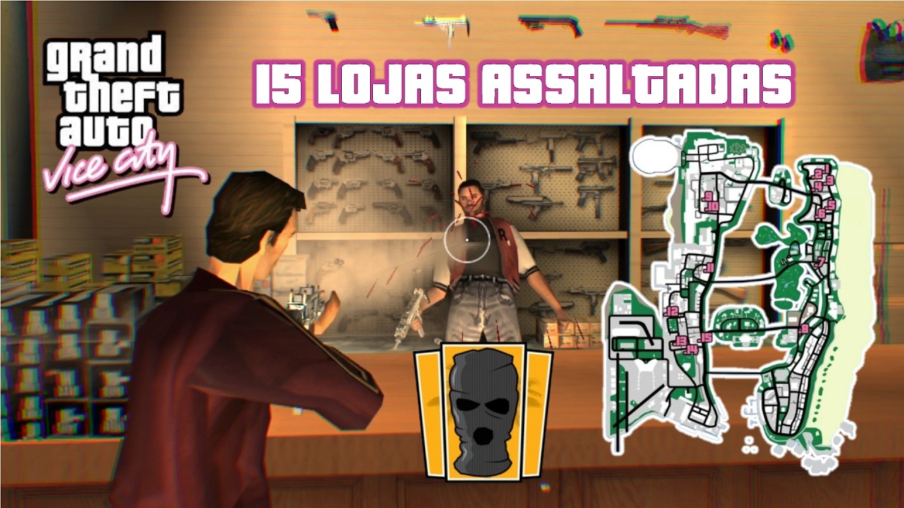 ASSALTEI as 15 Lojas no GTA VICE CITY ANTES DA PRIMERA MISSÃO e OLHA o que aconteceu! 😱