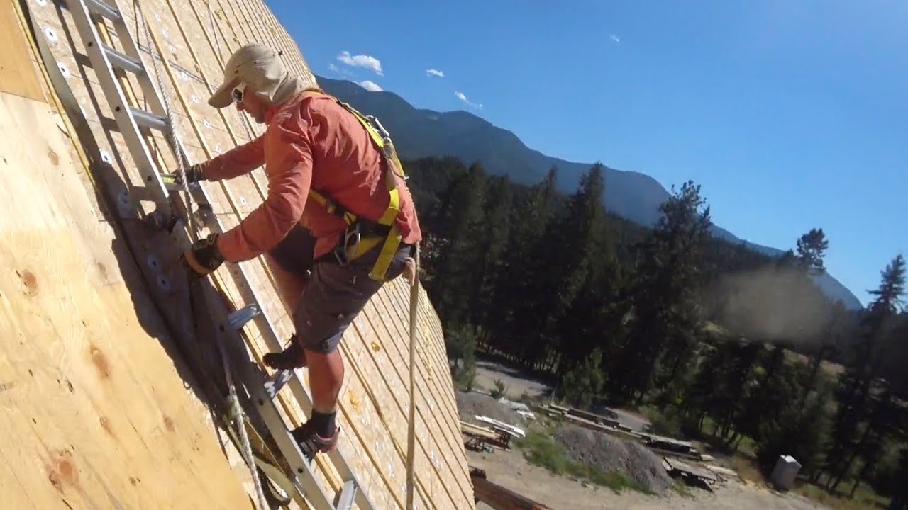 Building a House Start to Finish: Dangerous Roof Installation