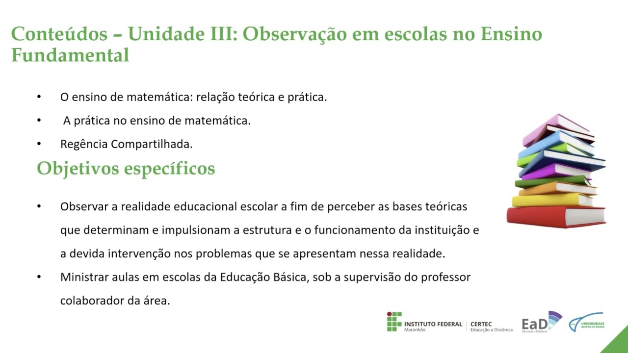 Aula de abertura - Estágio Supervisionado II - Prof. Antonio Lima