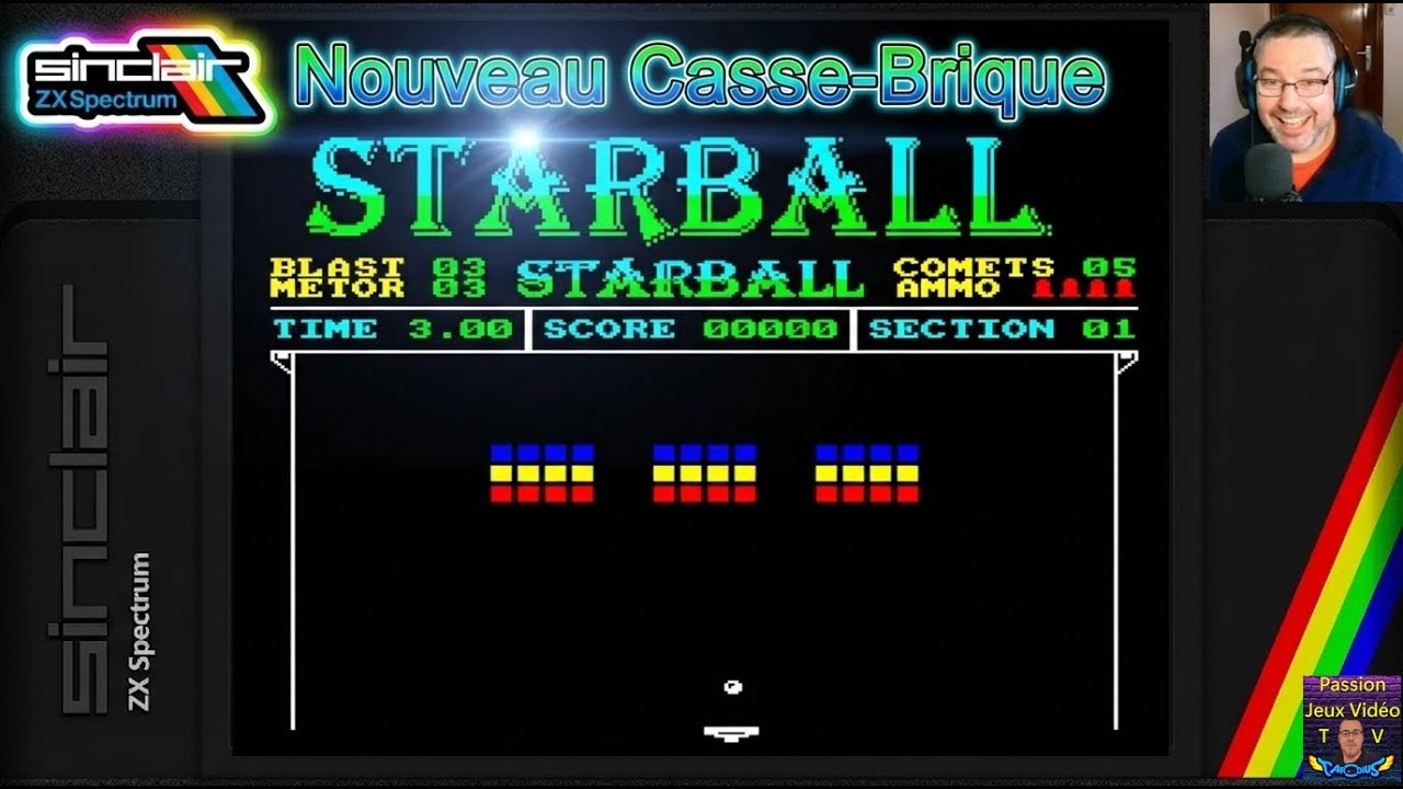 ZX Spectrum - Un nouveau casse-brique qui d&eacute;pote ! STARBALL