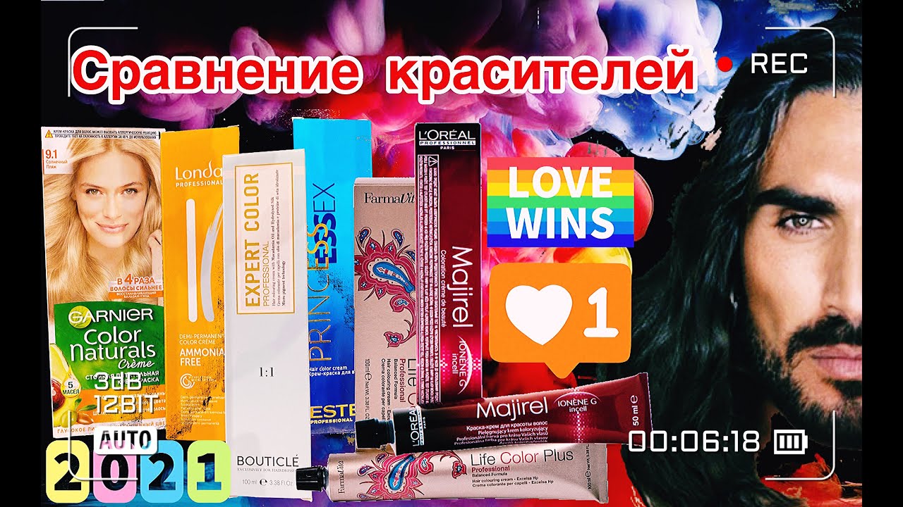 Эстэль, Лонда, Фармавита, Гарниер, Лореаль. Сравнение красок в действии. Топ 6 из низкого ценника.