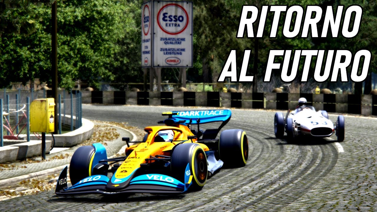 F1 del 2022 su UNA PISTA ANNI 50.