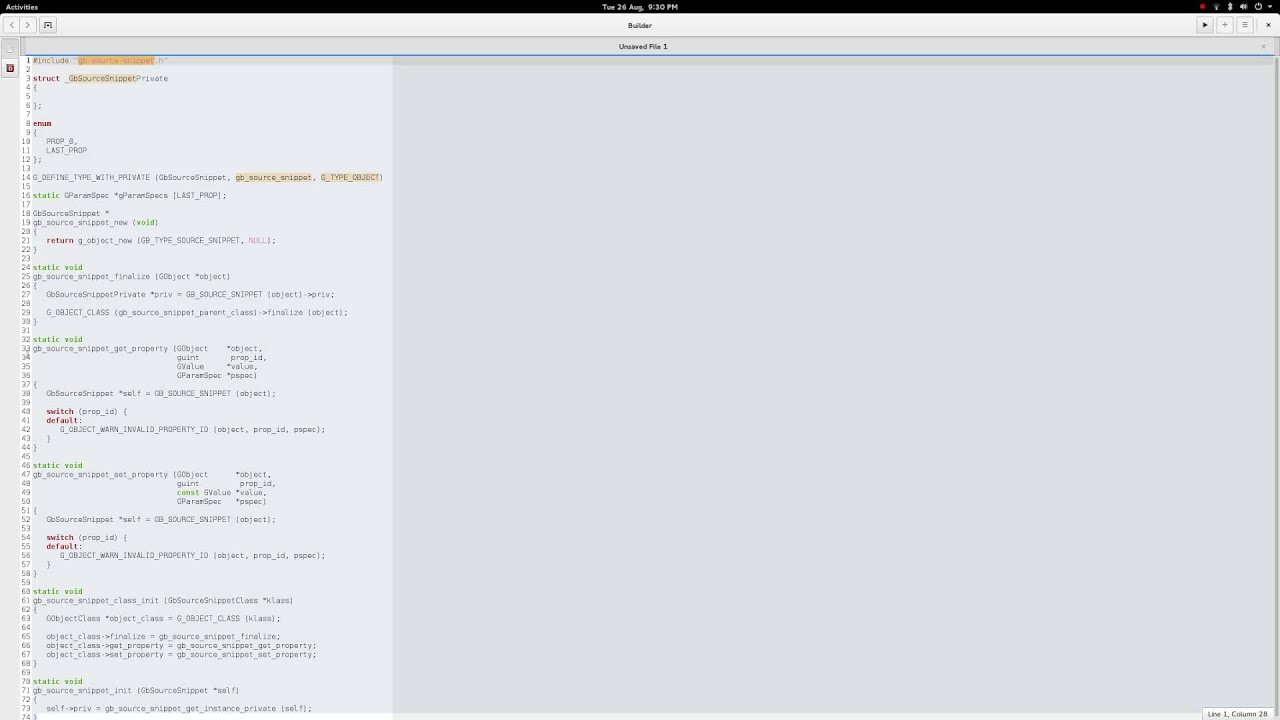creating gobjects in Builder