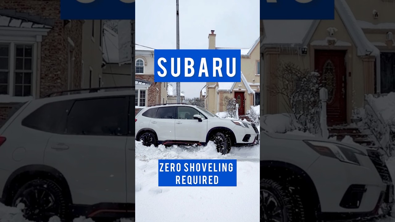 Subaru Forester in the snow