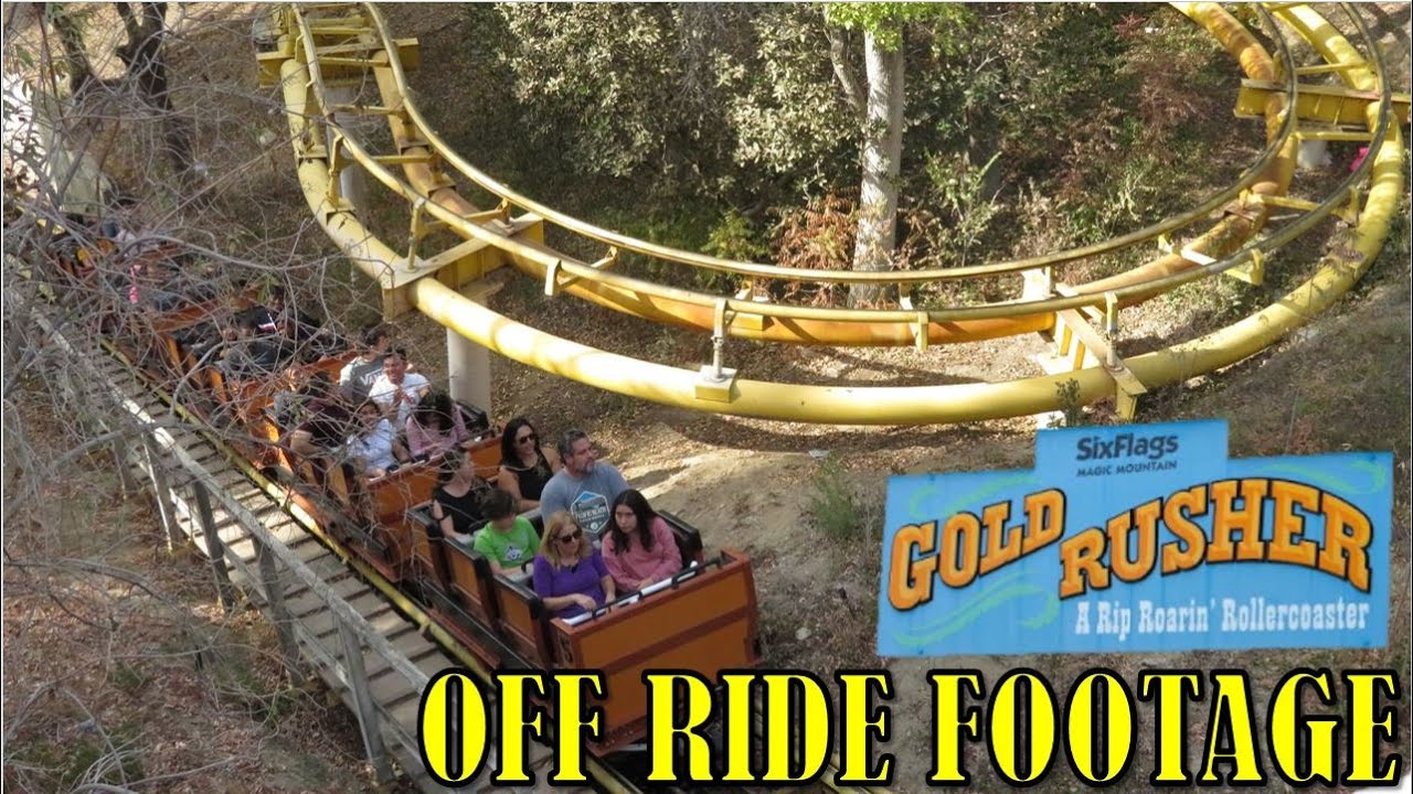 Gold Rusher at Six Flags Magic Mountain Off-Ride Footage (No Copyright)