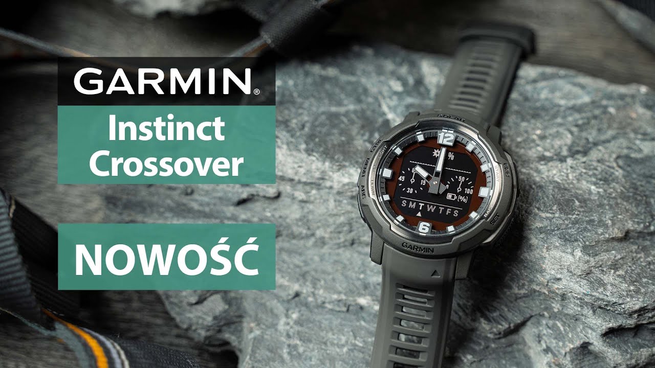 Garmin Instinct Crossover - Hybrydowy zegarek outdoorowy ze wskaz&oacute;wkami