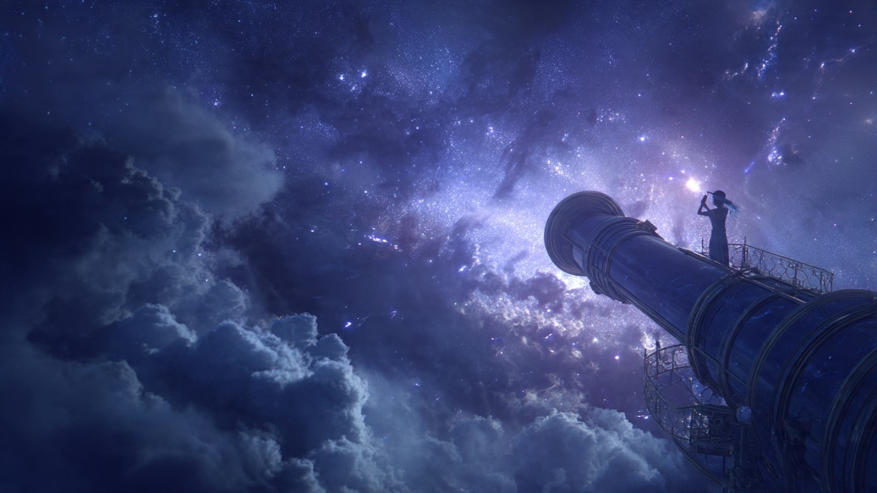 Ancient Observatory Under Silent Stars for Studying Alone | Dark Ambient (1 Hour)