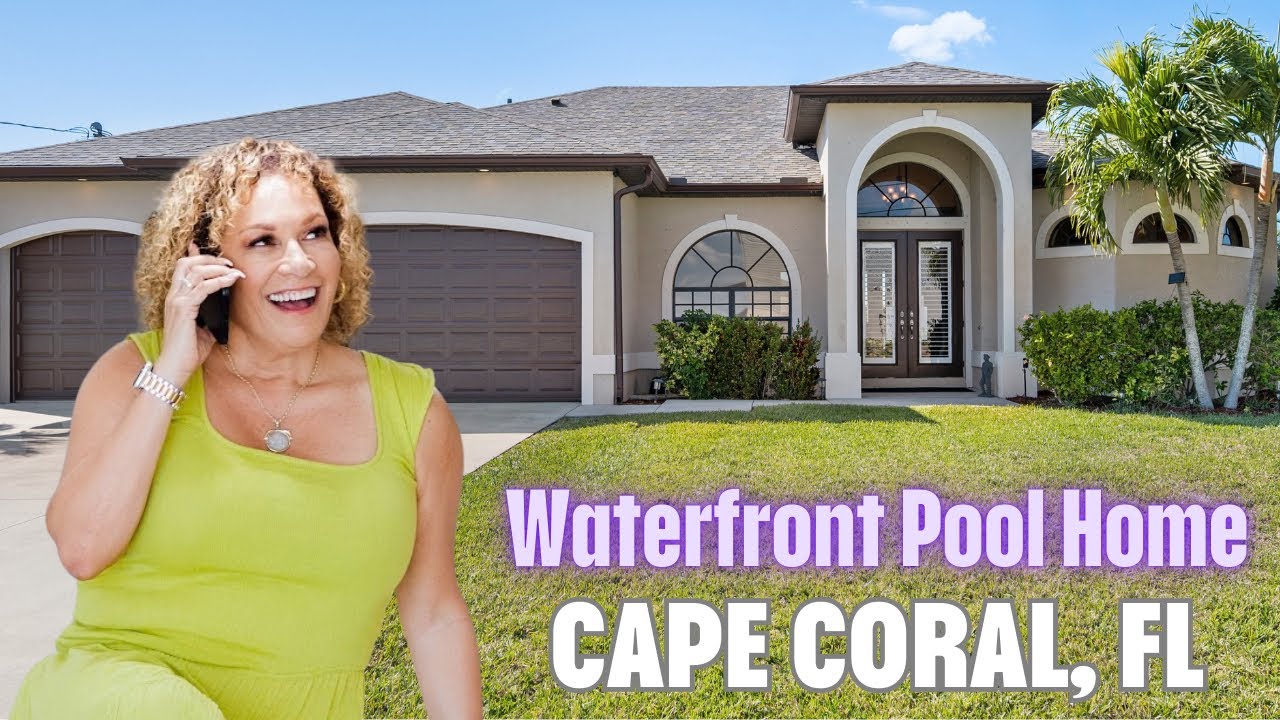 Waterfront Pool Home 🌴 Home Tour | Stunning Property in Cape Coral FL